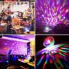 2 paket Ses etkinleştirilmiş disko topu flaş lambası uzaktan kumanda 7 modları DJ çubuk aşama ışığı Tatil için Noel Partisi Dekorasyon Aydınlatma