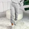 Women's Two Piece Pants Pocket Sweatshirt Cuffed Sweatpants Set Two Piece Pant Sets Women Tracksuit Tops Elastic Waist Long Trousers Pockets Sporty T231215