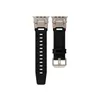 Cinturino sportivo in gomma Titanio Connettore in acciaio inossidabile Cinturino in TPU per Apple Watch Ultra 2 49mm Serie 9 8 7 Braccialetti per iWatch Ultra 49 45mm 42mm 44mm Bracciale di lusso