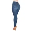 Jeans para mujer Cintura alta para mujer Butt Push Up Tobillo Longitud Pantalones Bolsillos Flaco Control de barriga Elasticidad colombiana 231215