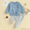 Ensembles de vêtements Printemps Automne Bébé Garçon Vêtements Ensemble Lettre Imprimer Sweat Pantalon 2pcs / set Coton Costumes Enfants Vêtements Enfant Survêtements