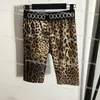 Sexy Leopard Yoga Vest Printed Yoga Leggings Suit Women Designer Strap Yoga Bra Summer Gym Sports Yoga Wear