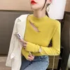 Kadın Sweaters Düz Renk Yarım Yüksek Yakalı Altılar Kadın Giyim Seksi Hollow Out Tunik Jumper Çeken Femme Moda Vintage Örgü Sweater