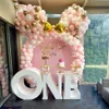 122st Balloon Garland Arch Kit Pink White Gold Latex Air Balloons Girl Gift Baby Shower Birthday Wedding Party Decor Supplies Q1272V