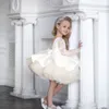 Abiti da ragazza Neonata Compleanno Abito soffice Neonato con paillettes Abito da battesimo Fiore Costume da sposa Bambini Abiti a maniche lunghe Abiti da bambino 231215