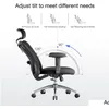 Autres meubles Sihoo M18 Chaise de bureau ergonomique pour personnes grandes et grandes Appui-tête réglable avec accoudoir 2D Support lombaire PU Wheel Dhxig