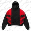 Herenhoodies Sweatshirts Europa en de Verenigde Staten Fried Street New Death Sikkel hoodie trui met lange mouwen Y2K casual losse hoodie jas T231215