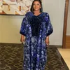 Vêtements ethniques Paillettes imprimé musulman Abaya robes africaines en vrac pour femmes dames robe traditionnelle africaine femme soirée longue robe