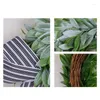 Decorative Flowers Garlands Rings Wreath Artificial Boxwoods Leaves Wreaths For Party Wedding