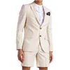 Men's Suits Summer Beach Casual Men With Short Pant 2 Pieces Costume Homme Mariage Tuxedo Groom Wedding Dress Blazer Jacket