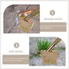 Decorative Flowers Deck Wire Weeding Brush Heavy Duty Carpet Cleaner Grout Scrubber Steel Removing