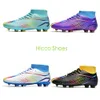 Boots de football Long Nail AG Men des femmes FG FG Soccer Chaussures pour enfants Chaussures d'entraînement haut de gamme pour la pelouse en plein air