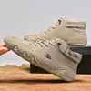 Laarzen Echt lederen laarzen Heren Winterschoenen Waterdichte laarzen voor heren Hoge sneakers Luxe schoenen Casual motorlaarzen 231215