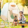 Outros brinquedos crianças conjunto de acampamento ao ar livre kit explorador inclui bug catcher pop up tenda engrenagem natal dia das bruxas presente 231215