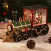 その他のイベントパーティーはクリスマスギフトサンタクロースクリスマスイブボックストレインクリスタルボール装飾雪だるまテーブルミュージックボックス装飾231214