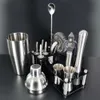 Bar-Tools, 13 Stück, 750 ml/25zo, Cocktail-Shaker, Barkeeper-Werkzeuge, Mixer, Jigger, 15/30 ml, 25/50 ml, Bar-Shaker, Löffelausgießer mit Rezeptständer 231214