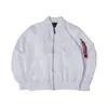 Erkek Ceket Sonbahar İnce Beyaz MA1 Bombacı Uçuş Yağmur Rüzgar Yemeği Su Geçirmez Varsity Mektuplu Hava Kuvvetleri Beyzbol Ceketi Menwomen 231215