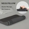 Nekkussen masseren Elektrische verwarming Nekmassagekussen Shiatsu Trillingen Cervicale wervelkolommassagekussen Schouderhals Trapezius Spierstimulator 231214