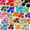 Nouveau 2000 pièces 10mm facettes résine diamants en vrac strass gemmes argent dos plat perles de cristal dec DIY2450