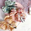 Mädchen Pferdeschwanz Banane Clip Chiffon Strass Frauen Mode Kopfbedeckung Zartes Haar Lange Haarspangen Elegante Accessoires