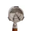 Tampers 11pcs القهوة القاعدة portafilter espresso coffeeware مجموعة 51 ملم سلة Breville Krups Wooden Handle Filter حامل 231214