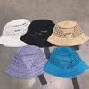 Высокое качество дизайнерские шляпы с буквами мужские женские соломенная шляпа Traval Cap модные уличные шляпы 5 Color237w