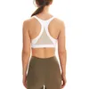 LL Women Sports Bra Tops Cew Neck Fintness Tank Kamizelka MESH Trening