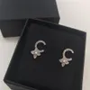 2022 Boucle d'oreille de charme de qualité supérieure avec perles de coquillage naturelles en forme de diamant et de fleur en plaqué or 18 carats pour femmes bijoux de mariage 248S