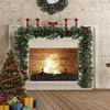 階段のためのビッグディールクリスマスガーランドの装飾暖炉の松の松の屋内クリスマスツリーLED light1