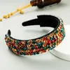 Wholesale Ins Luxury Crystal Rhinestone Headband Baroque Full Colorful Diamond Hair Band Women Party Accessories