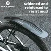 Garde-boue de vélo ROCKBR garde-boue de vélo élargi à dégagement rapide 26-29 pouces vtt route Installation innovante Durable accessoires de vélo garde-boue 231214