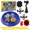 4d Beyblades Beyblade Burst XD168-6A Burst Spinning Top Toy God Series Set 4-in-1 Lanceur à deux voies Concours de disque de bataille du guidon 231215