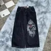 Men's Jeans Y2K Streetwear Allmatch Harajuku Hip Hop Retro Oversize Graphic Printing Baggy Men Wome Denim Pants 231214