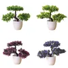 Christmas Decorations Artificial Plants Bonsai Small Tree Pot Fake Plant Flowers Potted Ornaments For Home Room Table Decoration el Garden Decor 231215