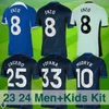 23 24 CFC Soccer Jerseys -Enzo, Caicedo, Fofana, Mudryk Editions.Premium for Fans - Home, Away, Third Kits, Kids 'Collection. Olika storlekar anpassningsalternativ
