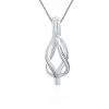 3pcs DIY ed Charms Necklace Cage Pendant Silver Zircon Women Pearl Locket Fine Jewelry SC037SB No Chain301T