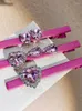 Korean Style Ins Pink Heart Shape Rhinestone Sweet Side Bang Clip Accessories Girl Duckbilled Hair