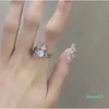 Anillo Emperatriz Viuda Psicodélico Colorido Diamante Brillante Saturno Luz Nicho Moda Diseño De Alta Gama Apertura Personalizada