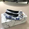 Luxury Girl shoe Blue flowers printed all over baby Sneakers Size 26-35 Including shoe box designer Child Princess shoes Dec05