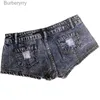 Shorts pour femme nouvelles femmes taille basse Sexy Denim Jeans Shorts courts boîtes de nuit bars et plages L231215