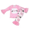 Kledingsets RTS Boutique Pyjama's met lange mouwen voor meisjes, outfits, babyset met eend-liefdeshart