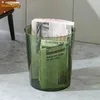 Poubelles Poubelle transparente de luxe sans couvercle poubelle de bureau à domicile poubelle poubelle nordique corbeille à déchets poubelle de cuisine 231214