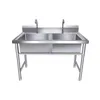 304 stainless steel commercial single, double, three sinks, bracket washing dishes, washing basins, product models complete, factory direct sales