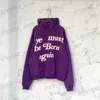 Heren Hoodies Sweatshirts Bladerdeeg Print Ye Must Be Born Again Hoodie Mannen Vrouwen 1 1 Beste kwaliteit CPFM Sweatshirt Trui T231215