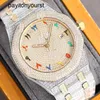 Audemapigues zegarek Diamond Watches 40 mm Automatyczne mechaniczne męskie męskie dla mężczyzn zegar ze stali nierdzewnej Swarovski nadgarstek FRJ FRJ