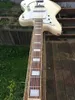 Rare Jazzmaster Journeyman Crème Blanc Guitare Électrique Grand Bloc Incrustation Micros Simple Bobine Flottant Tremolo Pont Whammy bar Vintage Tuners