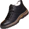 Boots Men Leather Thick Composite Sole Winter Shoes Cowhide Designer Ankle For Man Outdoor Hiking