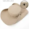 Chapeaux à large bord Chapeaux de seau Chapeaux de soleil de couleur unie pour hommes Casquette de pêche en plein air Casquettes de plage anti-UV à large bord Femmes Chapeau de seau Été Randonnée Camping Os Gorros YQ231215