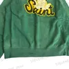 Мужские толстовки с капюшоном, зеленый пуловер Saint Michael ANGEL для мужчин и женщин 1 1, толстовки большого размера лучшего качества T231215