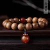 Strand Old Materiał sześć drewnianych fu man światowy sznurek ręczny 10 mm kobiet -literacki różańca dekoracyjna biżuteria Buddha Bead